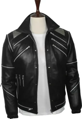 Michael Jackson Beat It Black Leather Jacket