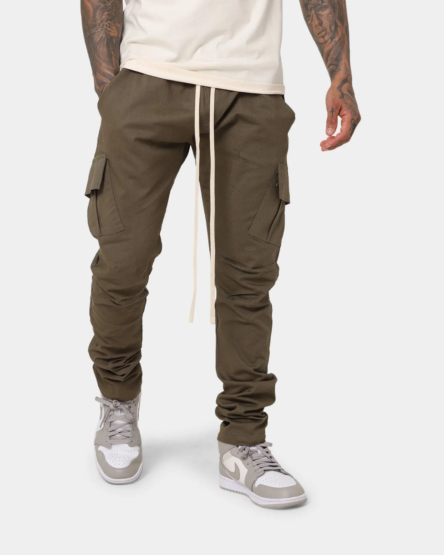 MNML Cargo Drawcord II Pants Olive