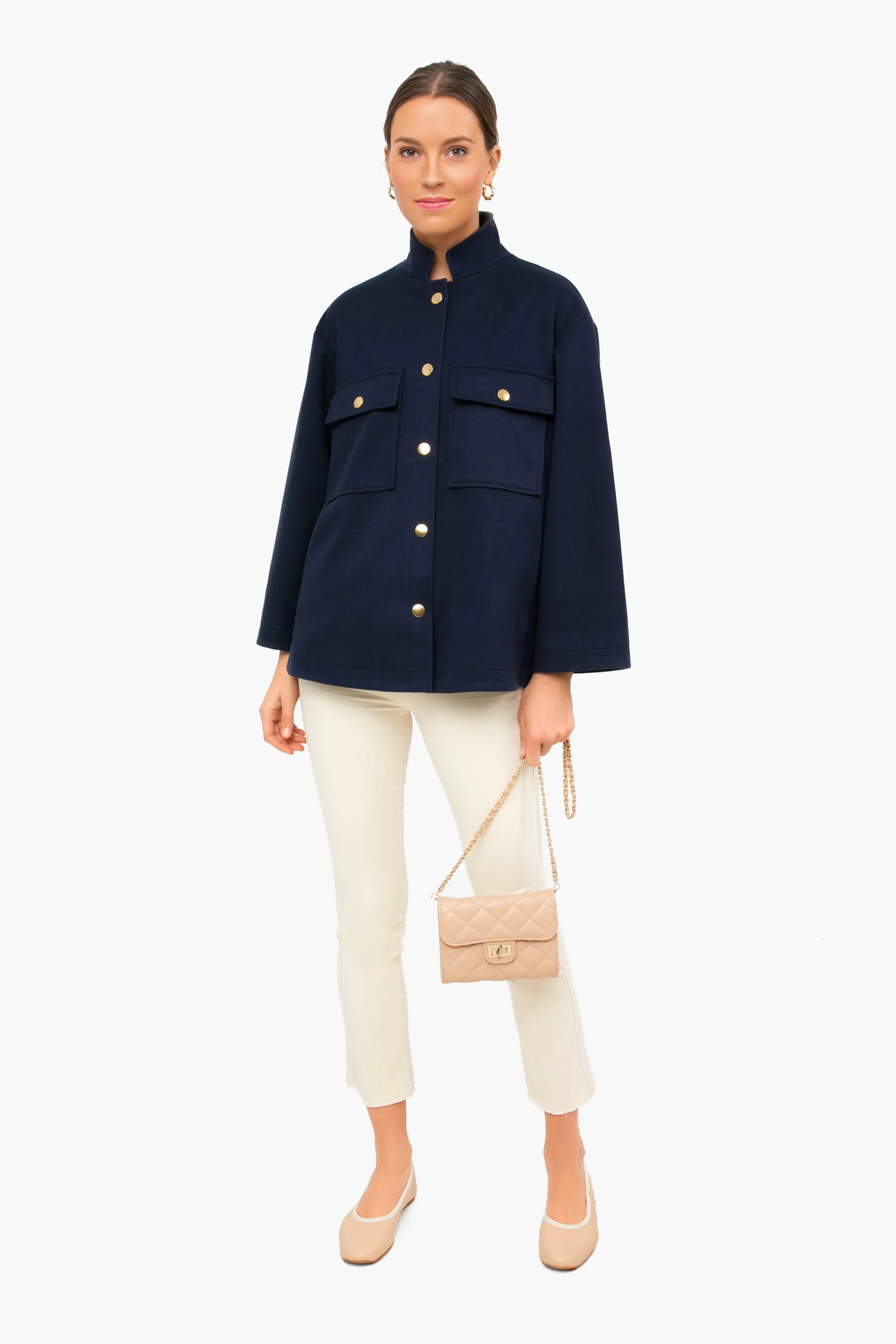 Navy Marant Shirt Jacket