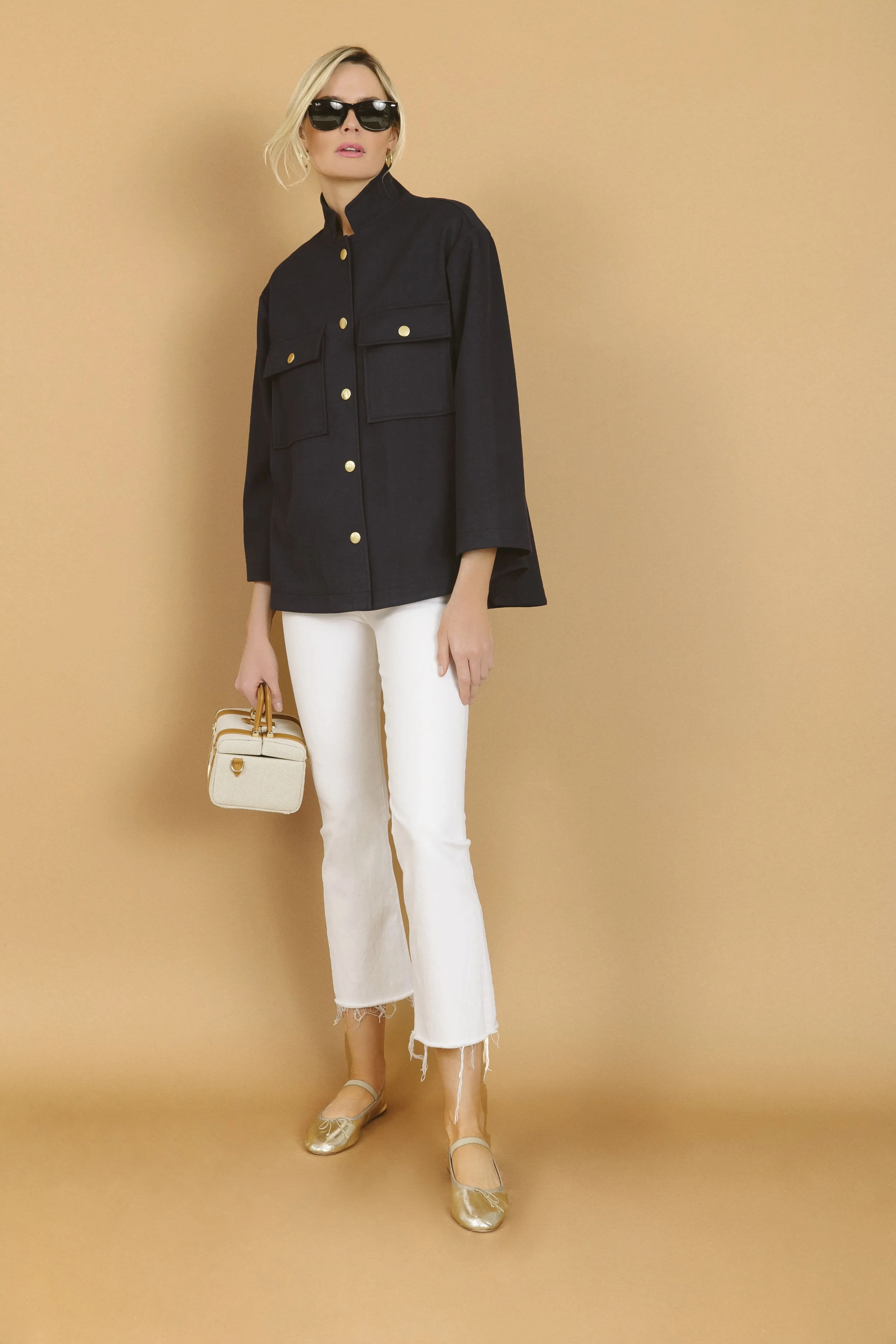 Navy Marant Shirt Jacket