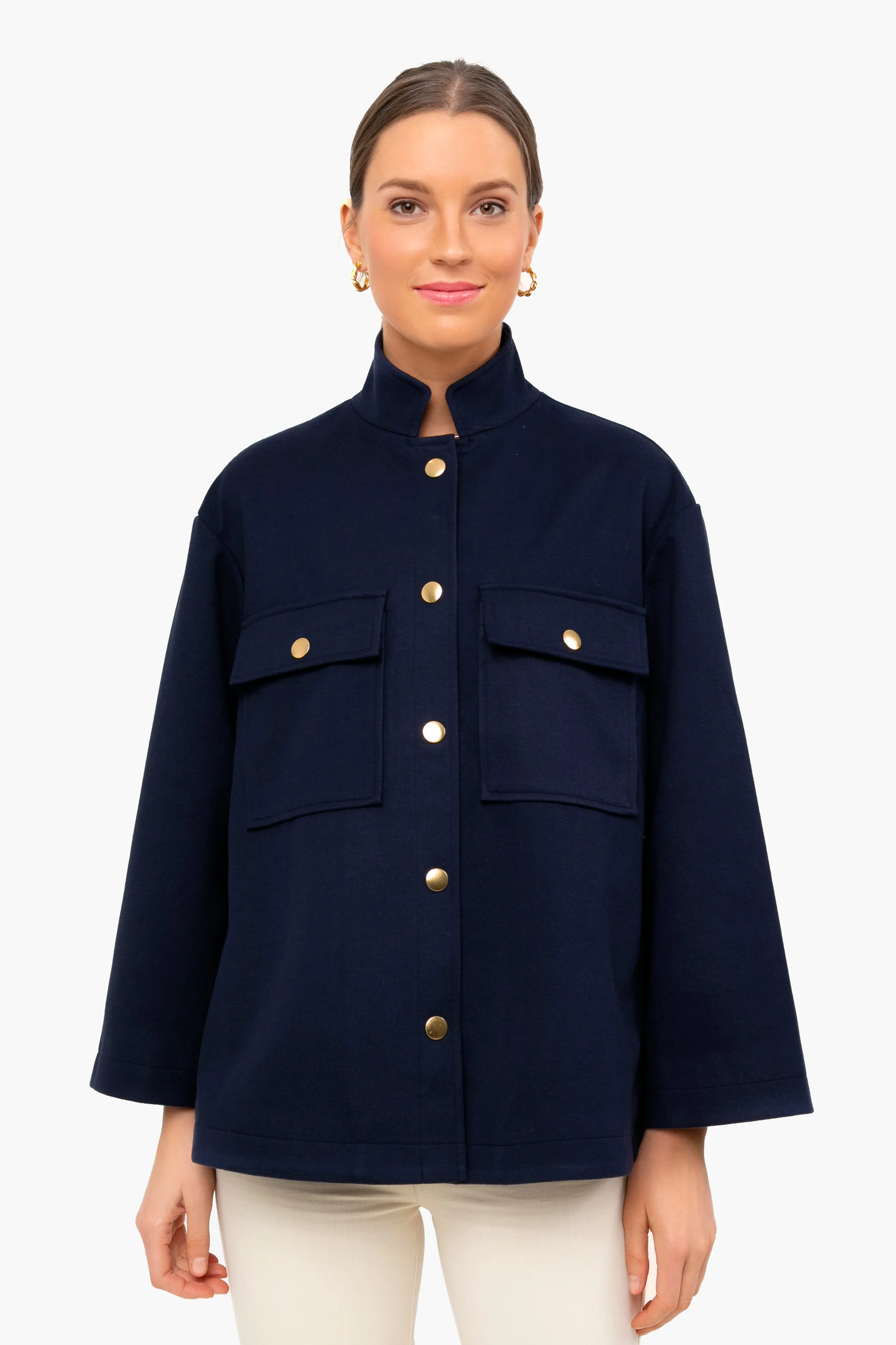 Navy Marant Shirt Jacket