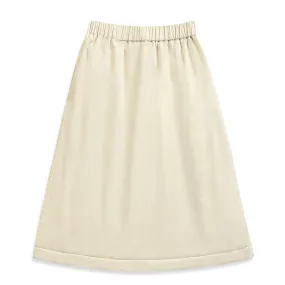 Needlecord Midi Skirt Ivory