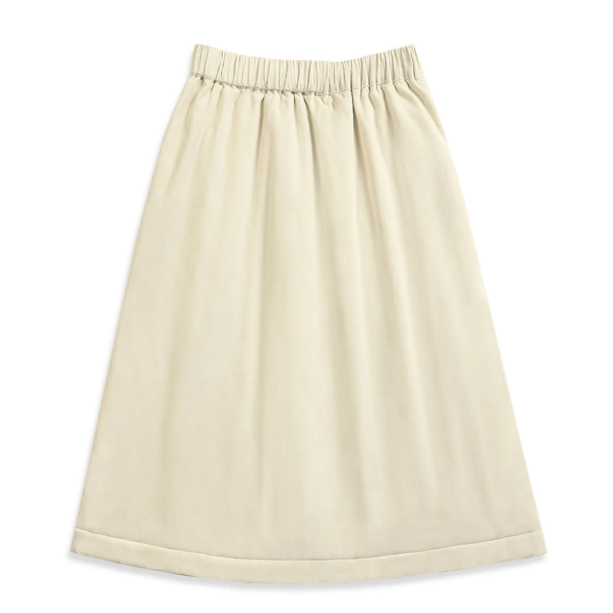 Needlecord Midi Skirt Ivory