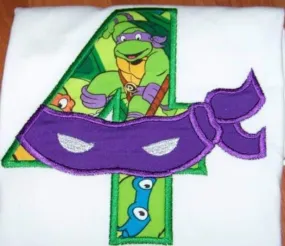 Ninja Turtle Birthday Shirt