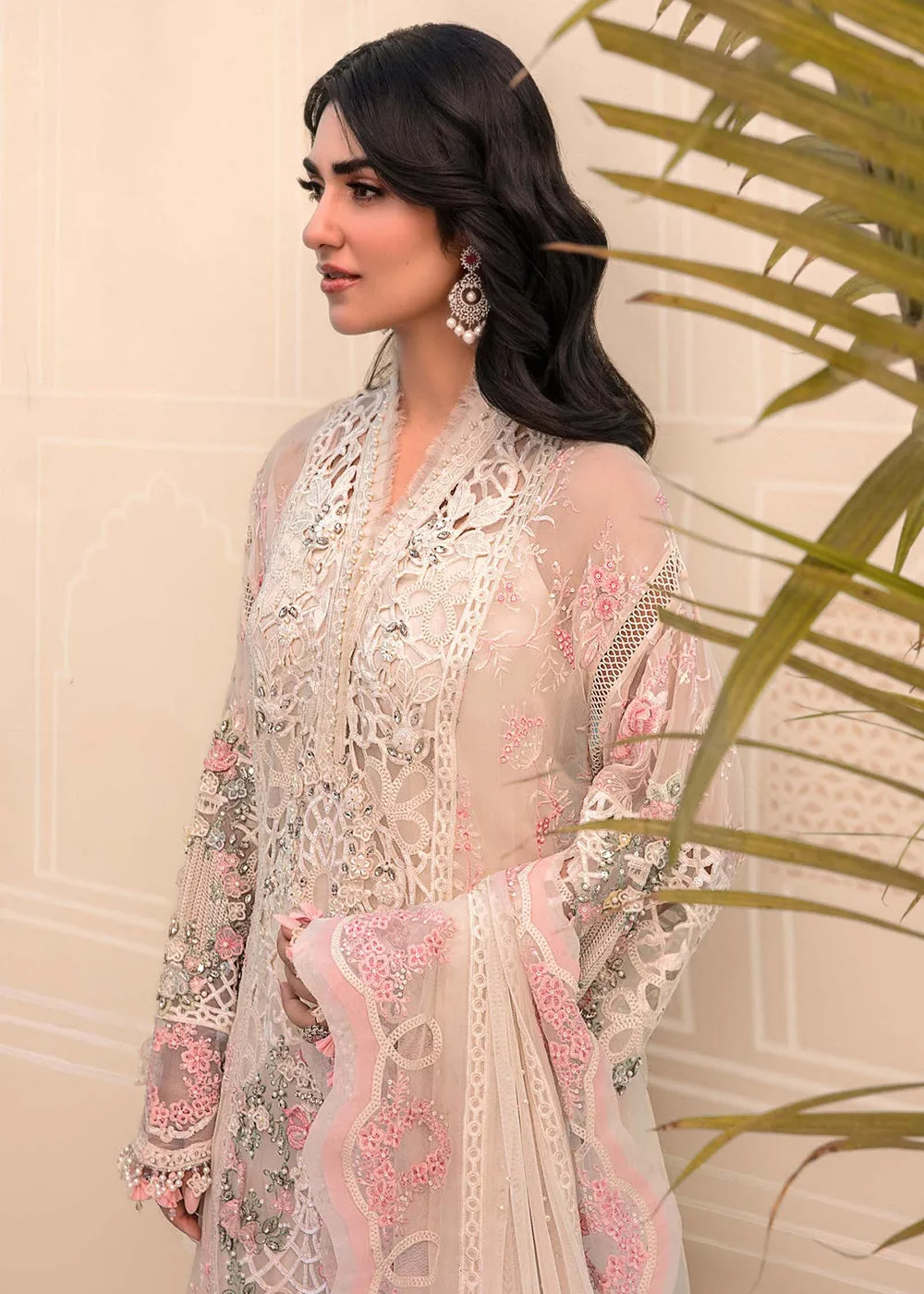 Off White Embroidered Suit - Maria B - Mbroidered Heritage Edition - BD-2604