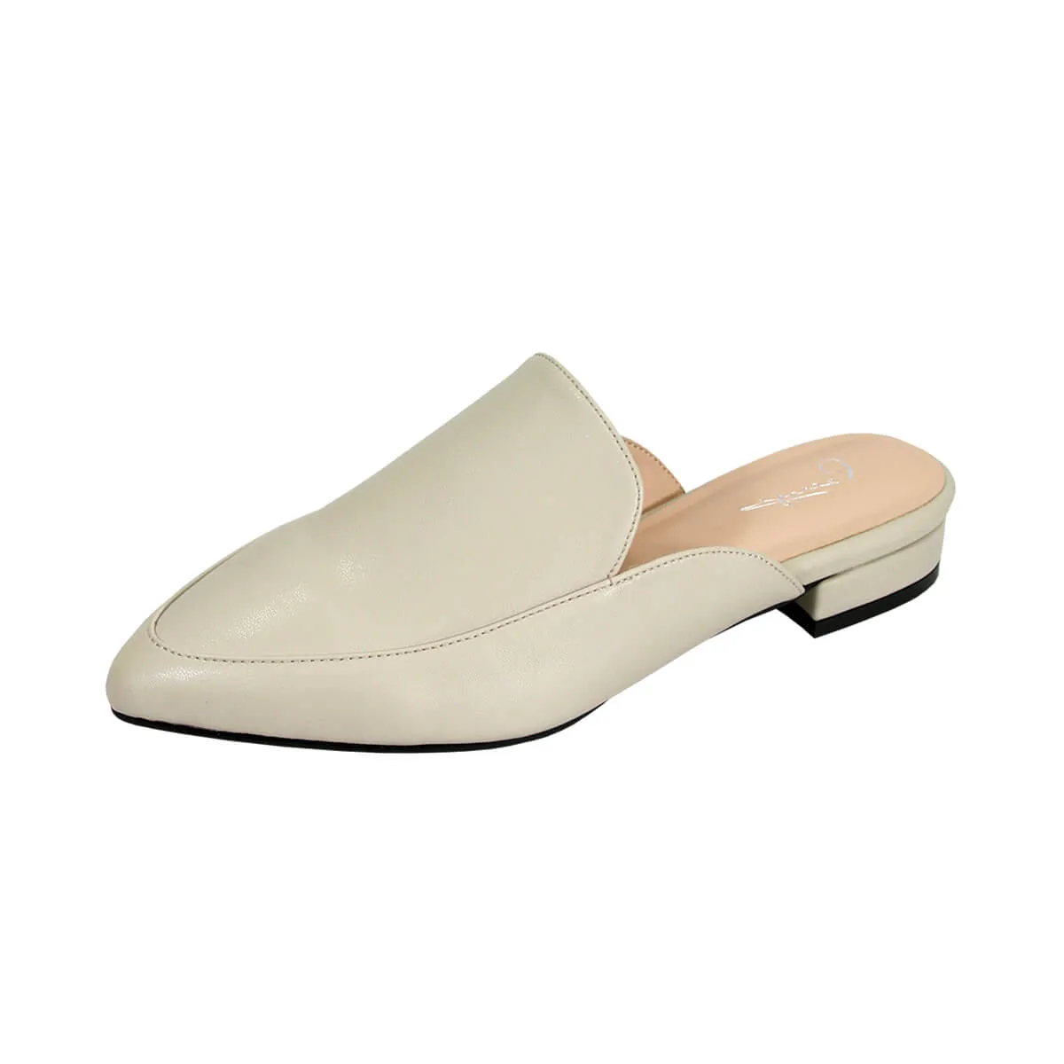 PEERAGE Maggie Women's Wide Width Dress Casual Leather Mules