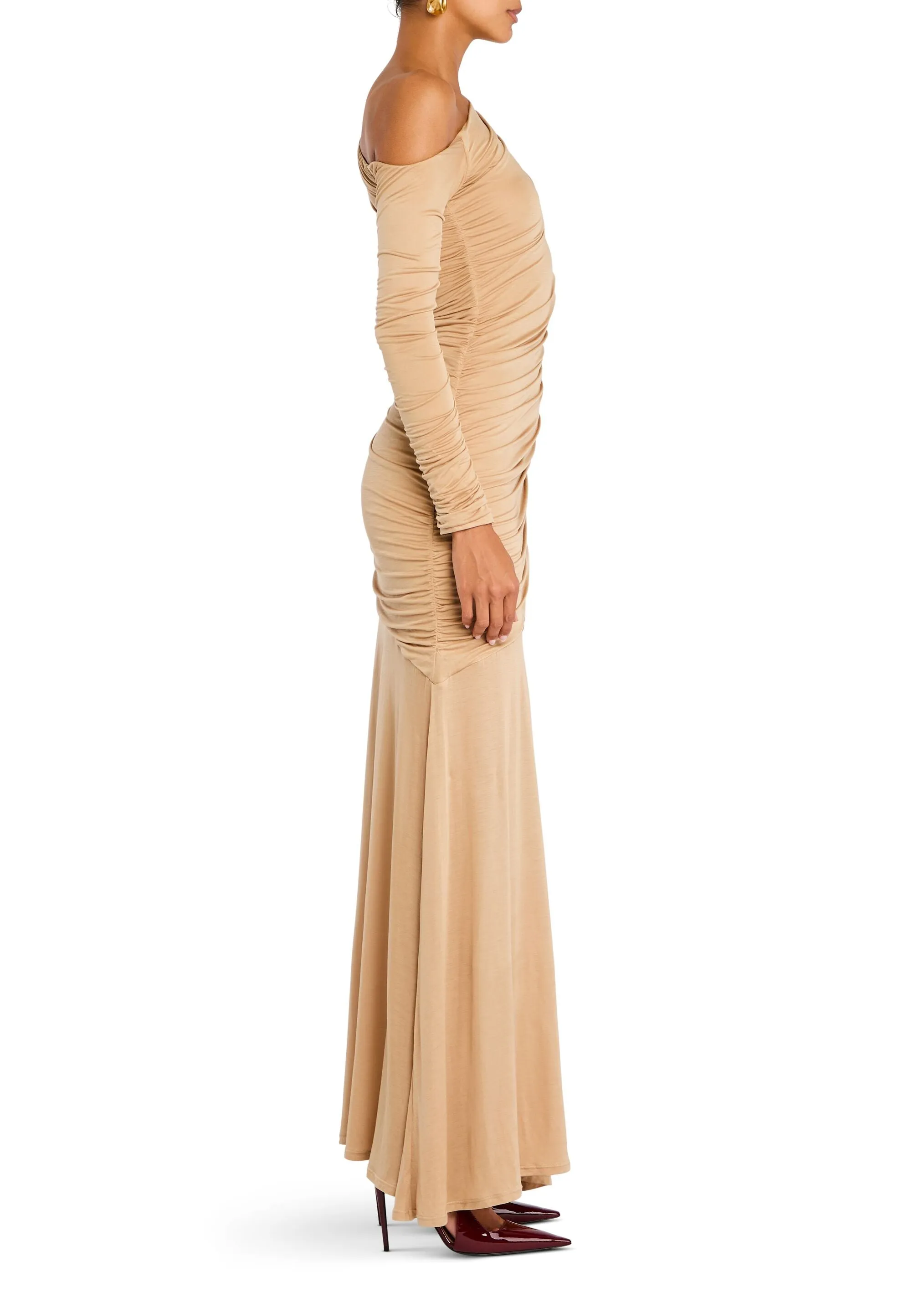 Persephone Ruched Maxi Dress