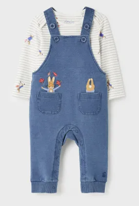 Peter Rabbit Wilbur Organically Grown Cotton Overall Set