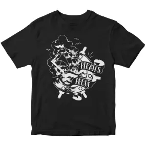 Pirates Press - Tattoo Ship - Black - T-Shirt