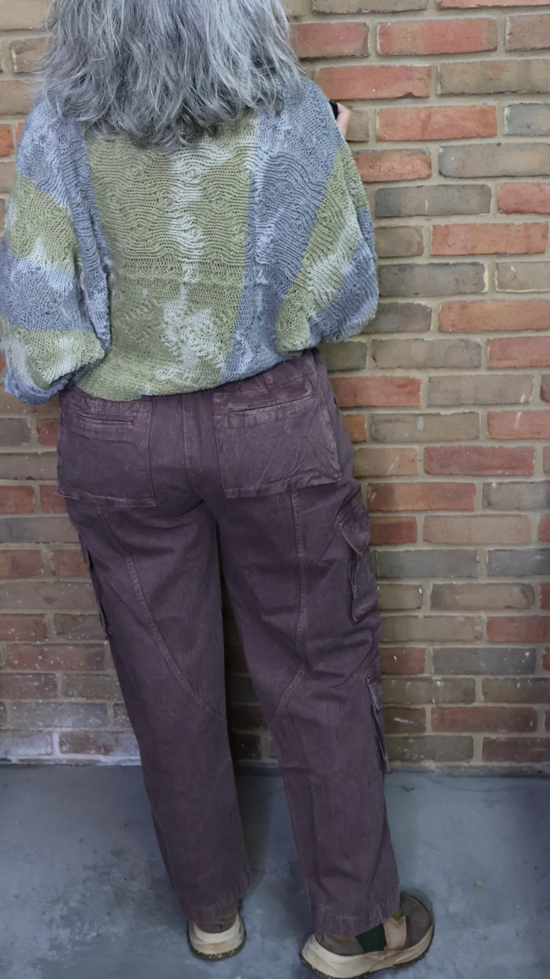 Plum Cargo Pants #168