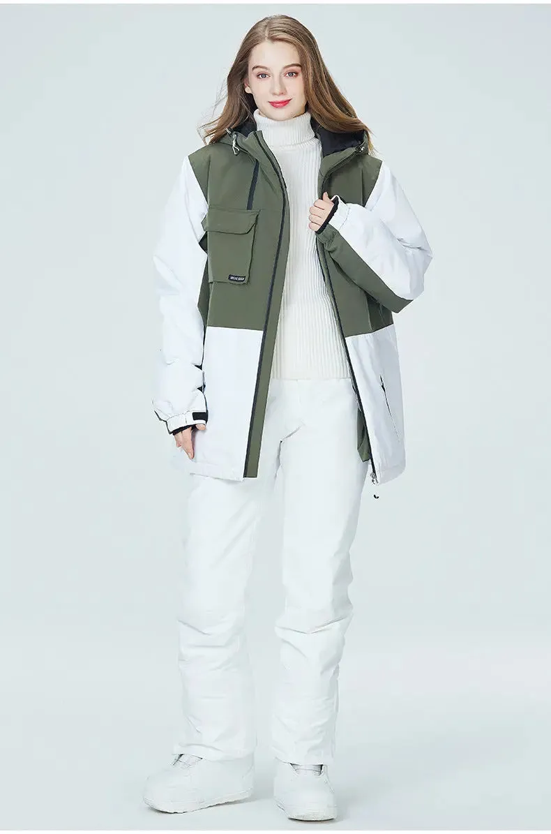 Plus Size Thick Ski Jacket & Overall Pants