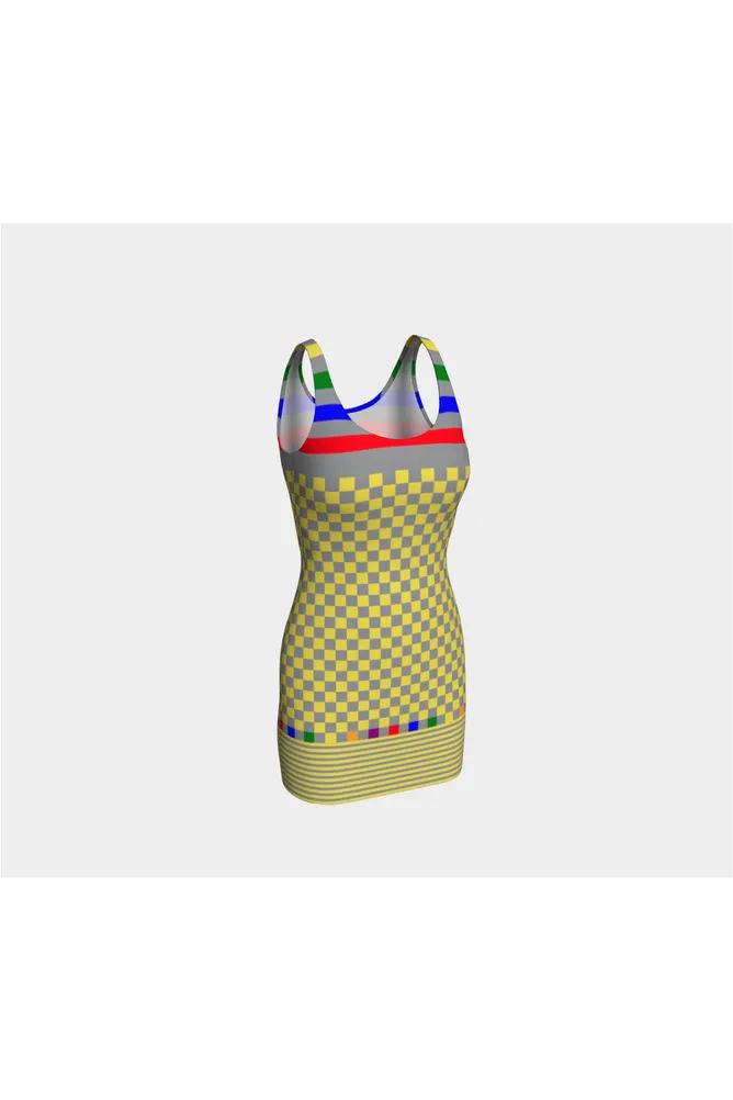 Rainbow Accented Bodycon Dress