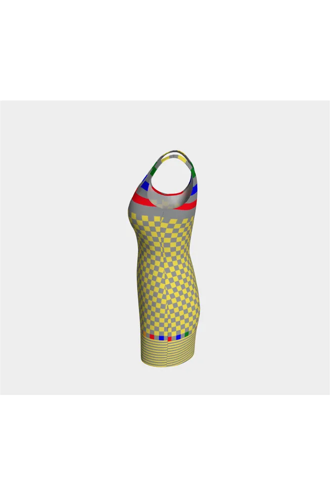 Rainbow Accented Bodycon Dress