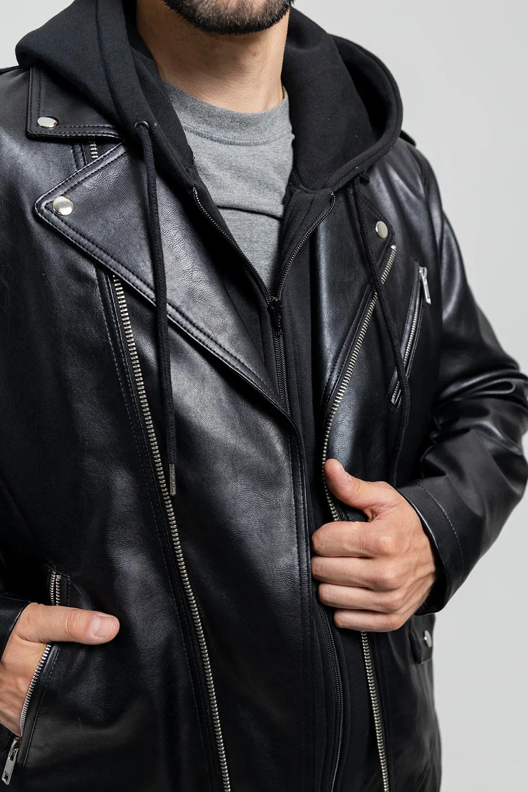 Ralph Men's Vegan Faux Leather Jacket (POS)