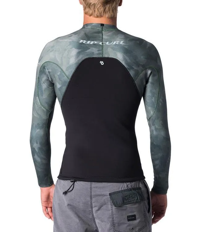 Ripcurl E-Bomb Mens 1.5mm Heater Top (2019) - Camo