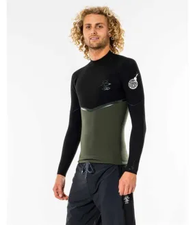 Ripcurl E-Bomb Mens 1.5mm Heater Top (2022) - Olive