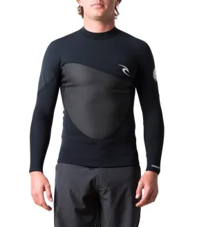 Ripcurl Omega Mens Heater Top (2019) - Black