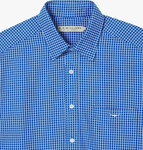 R.M.Williams - Collins Shirt - Check - White/Blue