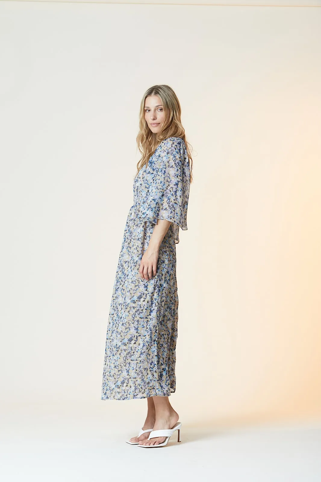 Rue De Femme Yanna vintage print dress