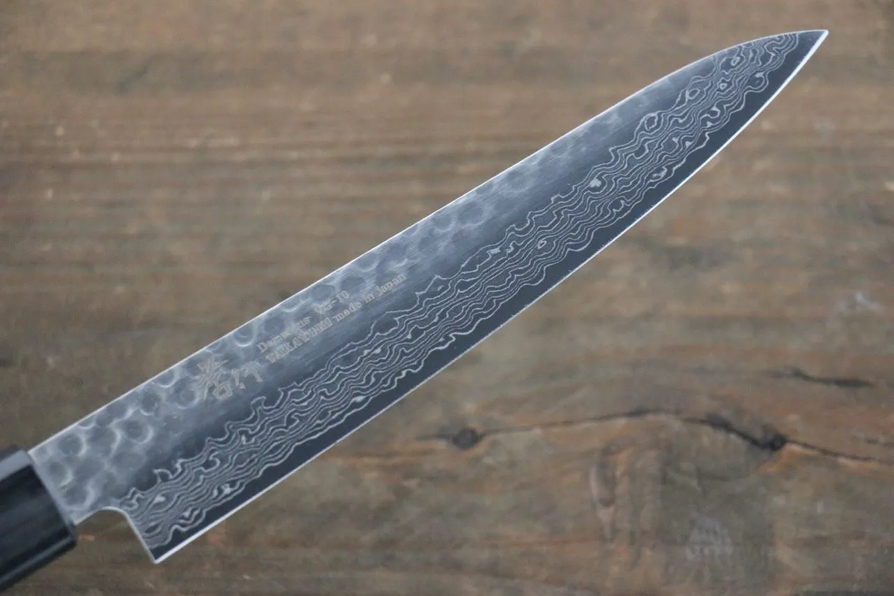 Sakai Takayuki AUS10 45 Layer Damascus Petty-Utility 150mm Shitan Handle