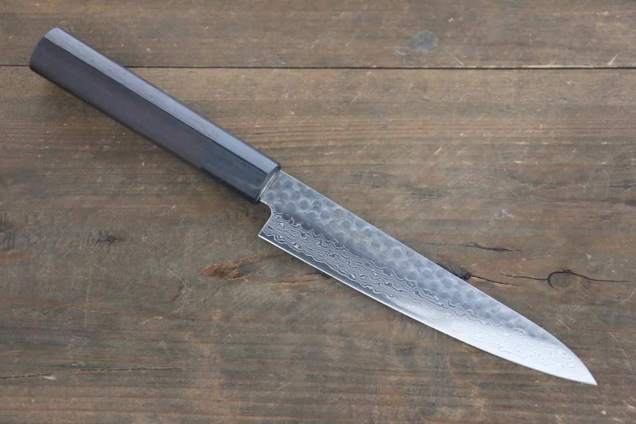 Sakai Takayuki AUS10 45 Layer Damascus Petty-Utility 150mm Shitan Handle