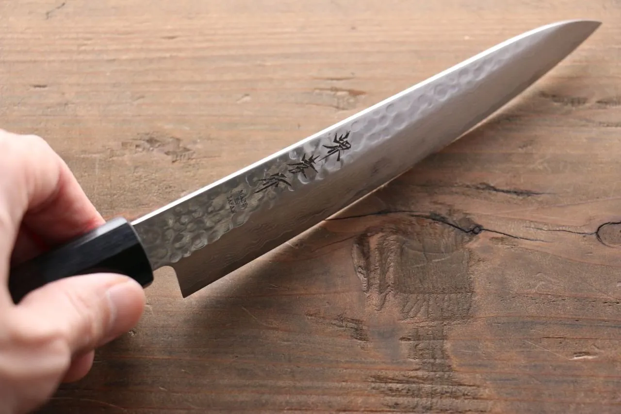 Sakai Takayuki AUS10 45 Layer Damascus Petty-Utility 150mm Shitan Handle