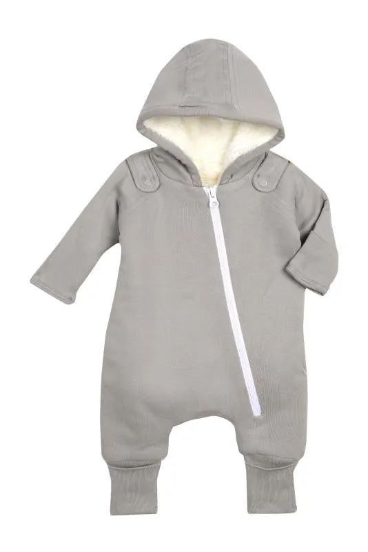 Smart Cuddly Jumpsuit   Bib - Gray