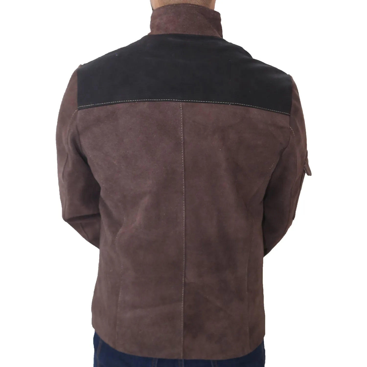 Solo A Star Wars Story Brown Motorcycle Men's Suede Leather Jacket