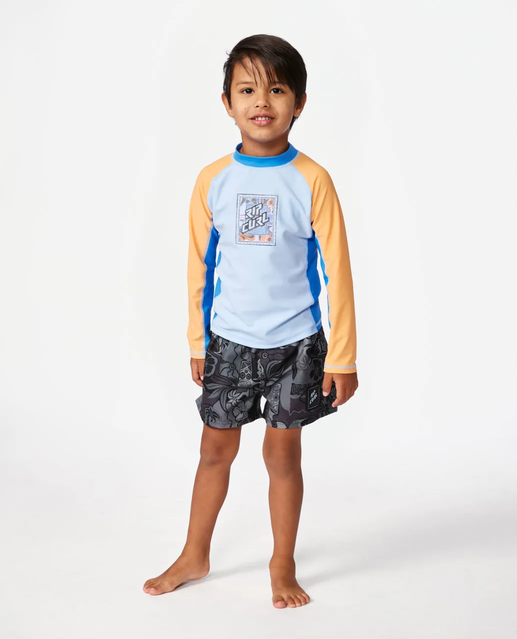 Static Youth Long Sleeve UPF50  Rash Vest - Boys (1-8 years)