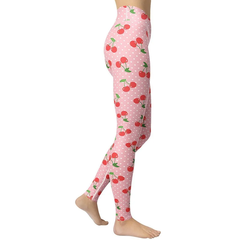 Sweet Cherry Yoga Leggings