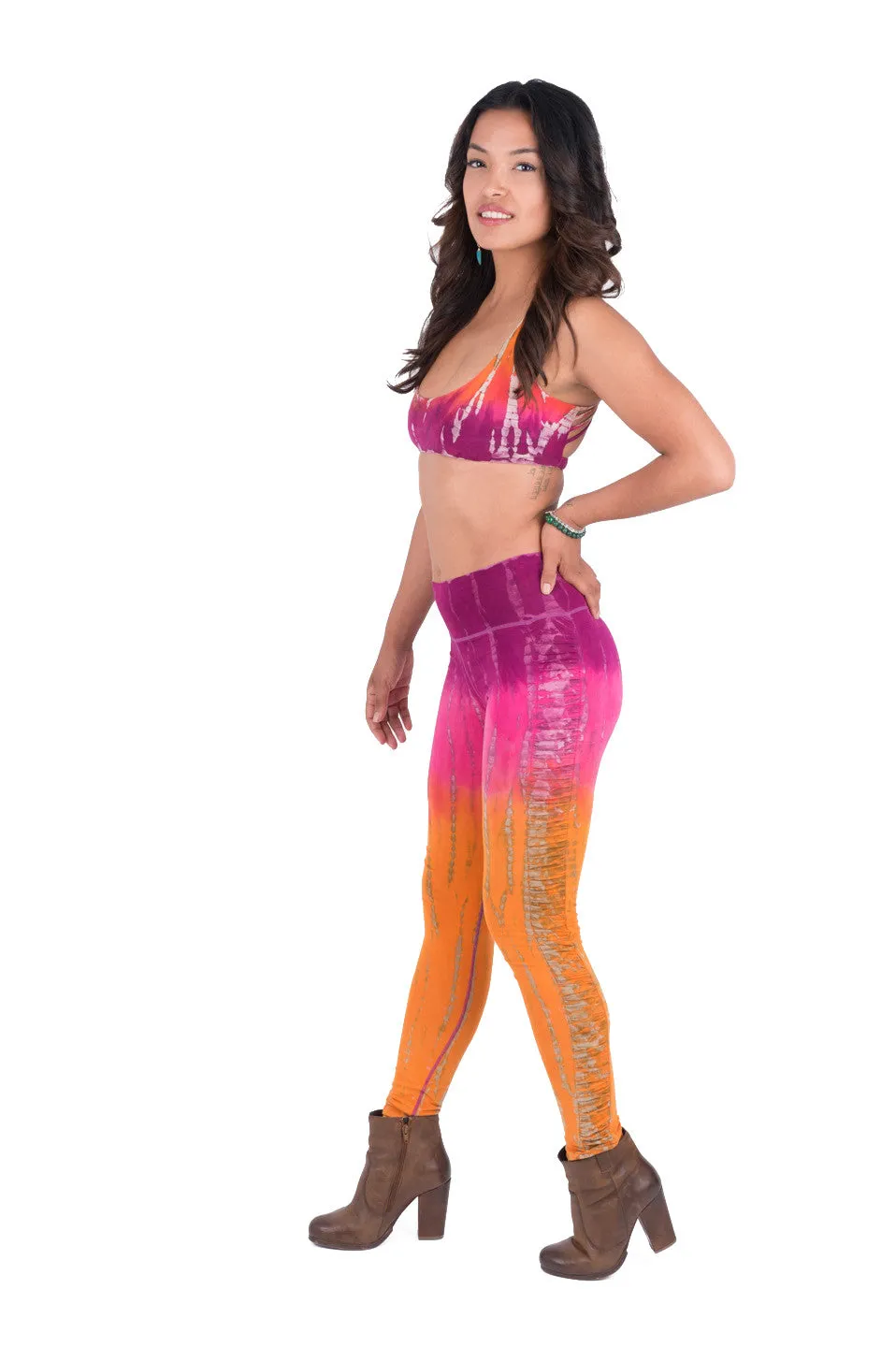 Tie Dye Ruched Legging Long