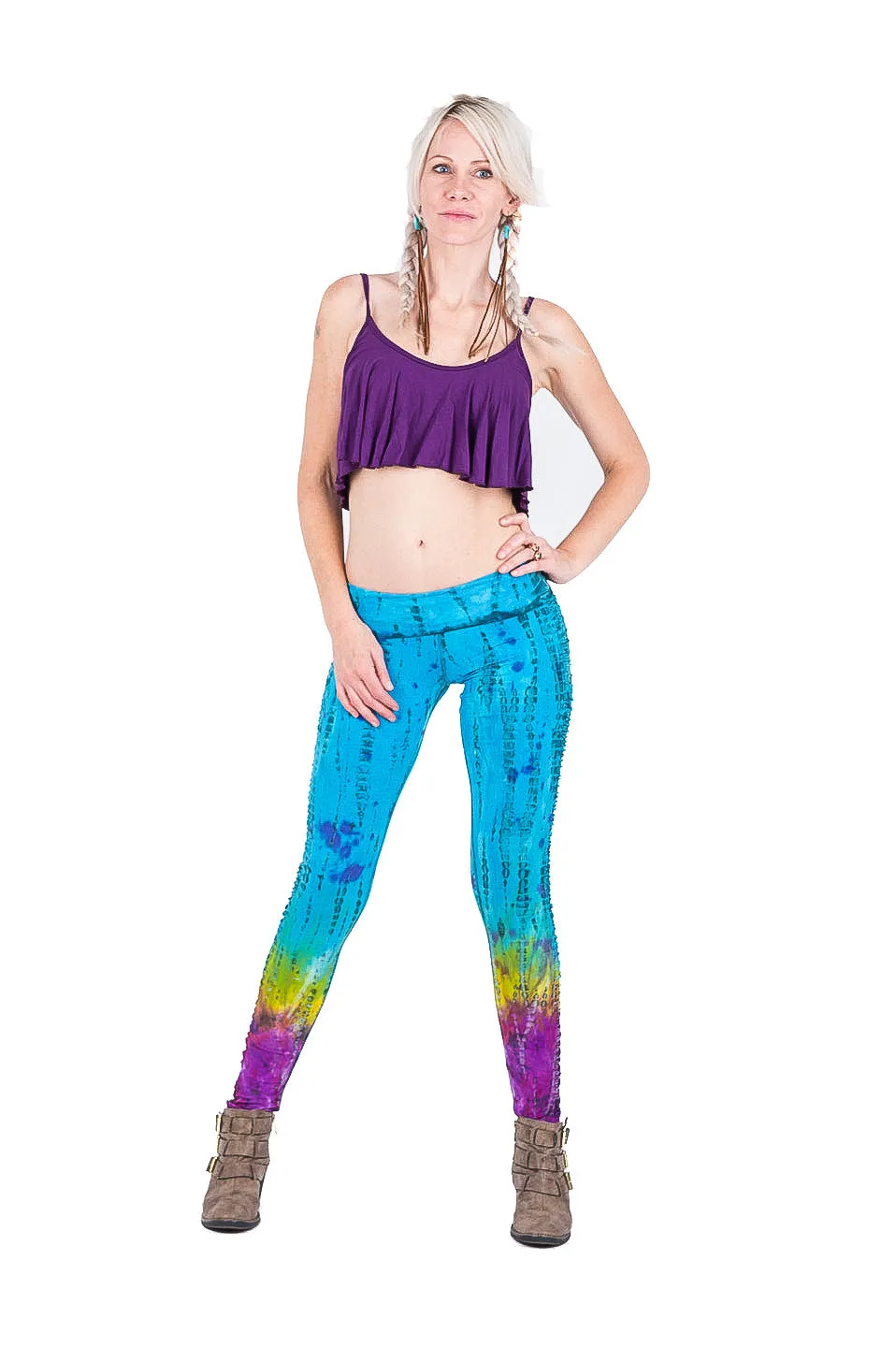 Tie Dye Ruched Legging Long