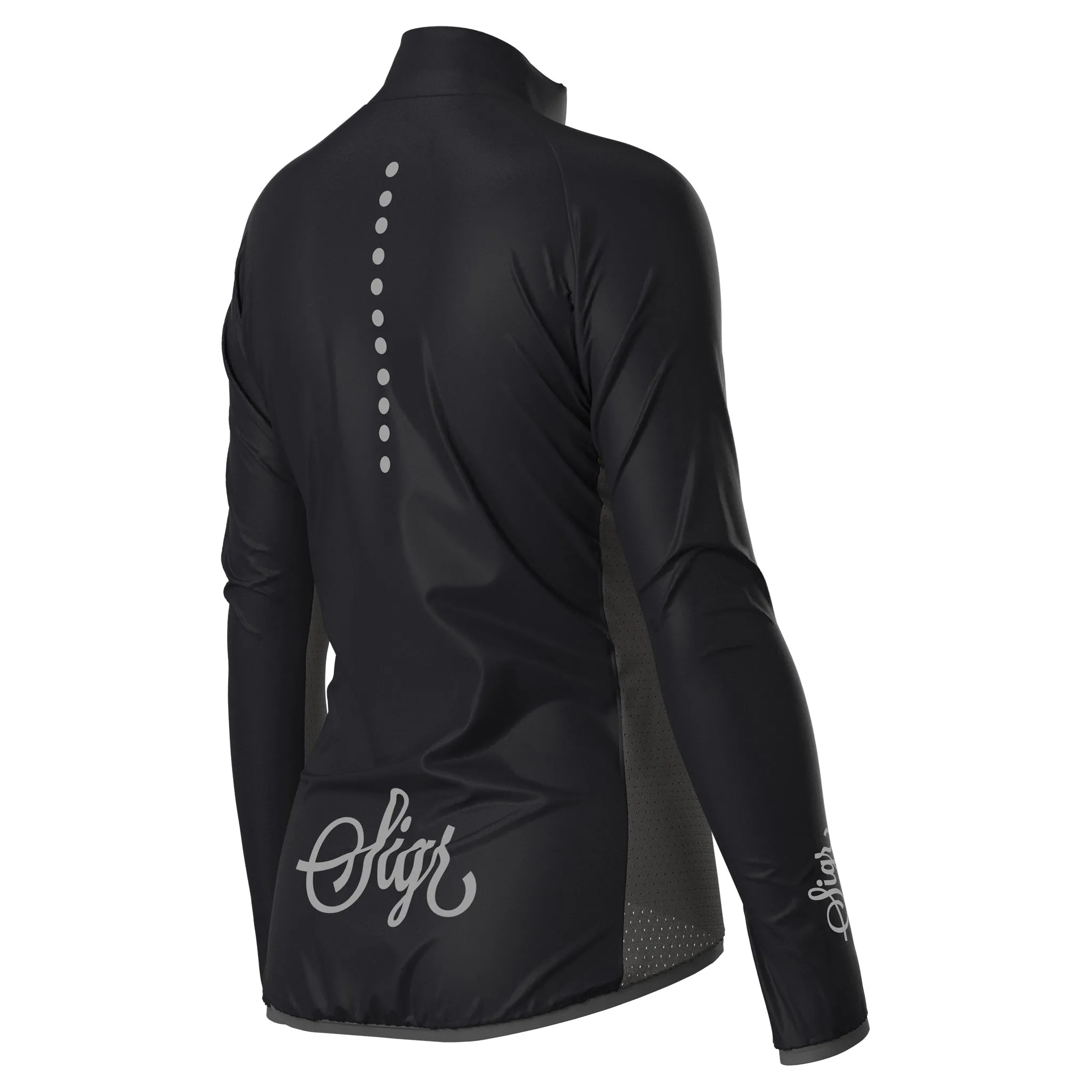 Uppsala Black Women's Cycling Wind Jacket