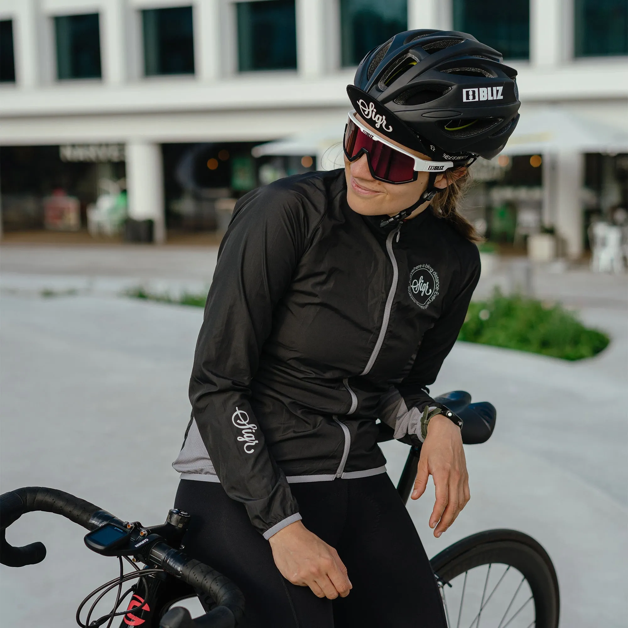 Uppsala Black Women's Cycling Wind Jacket