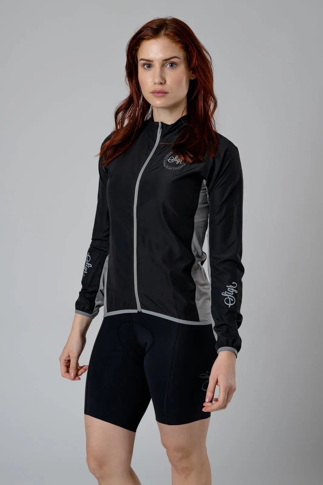 Uppsala Black Women's Cycling Wind Jacket