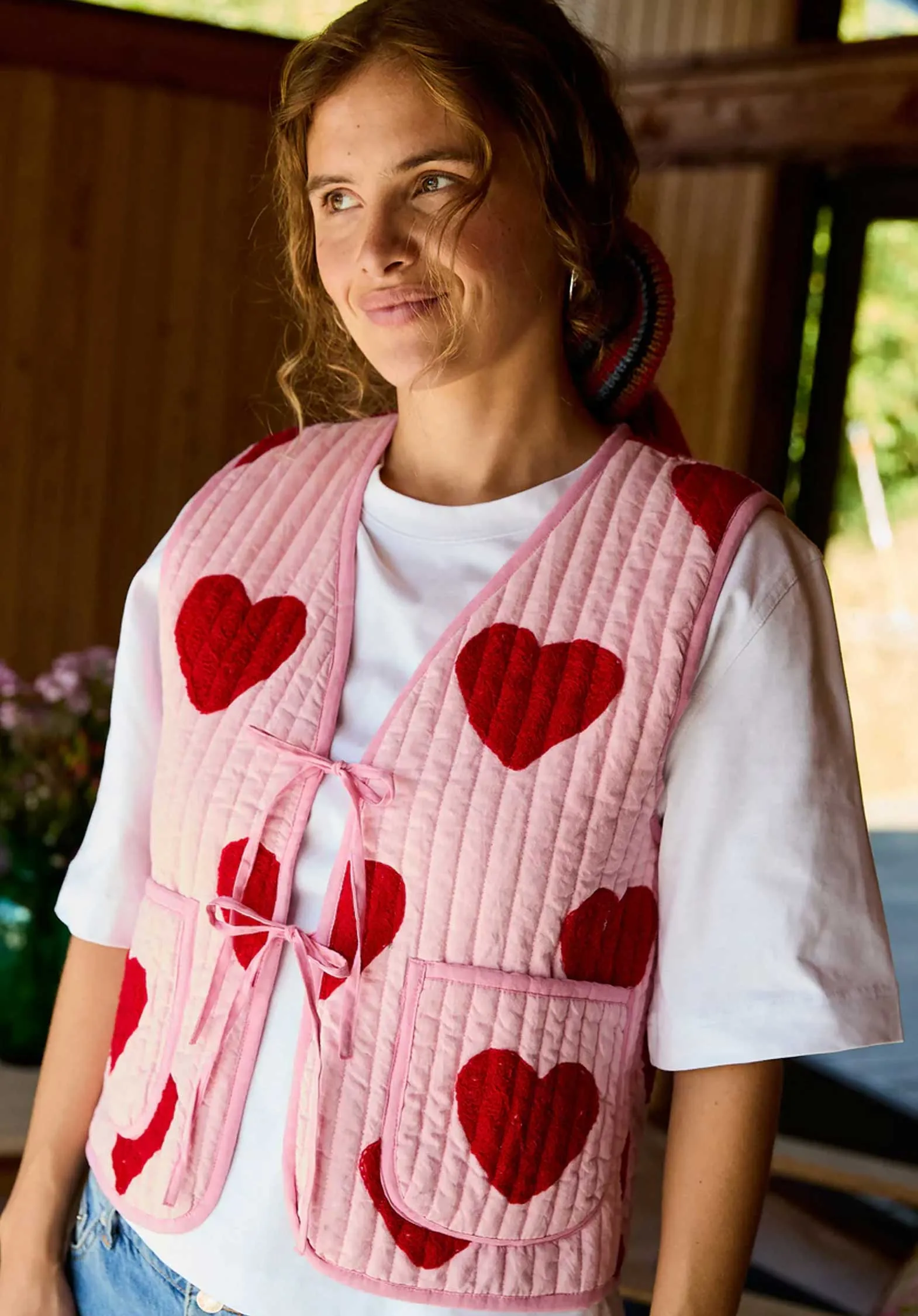 Vest Se1424 Honey Vest Red-Heart