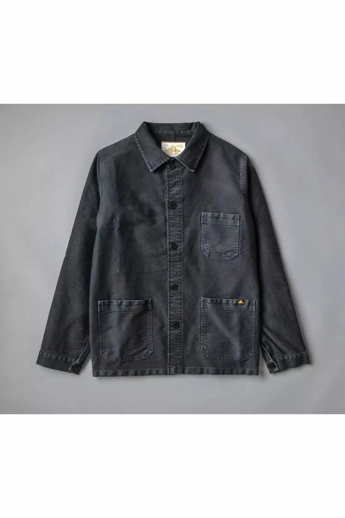 Vintage Washed Work Jacket - Black