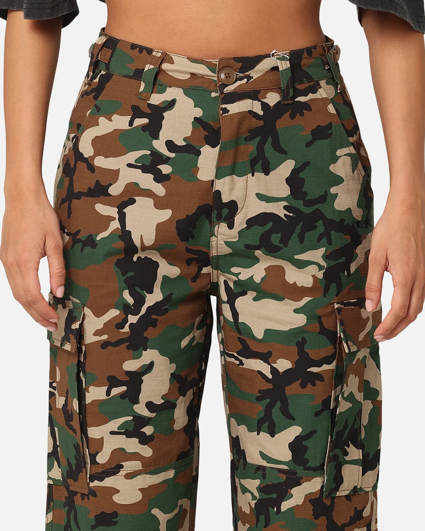 X-Girl Women's Easy Cargo Pants Camo