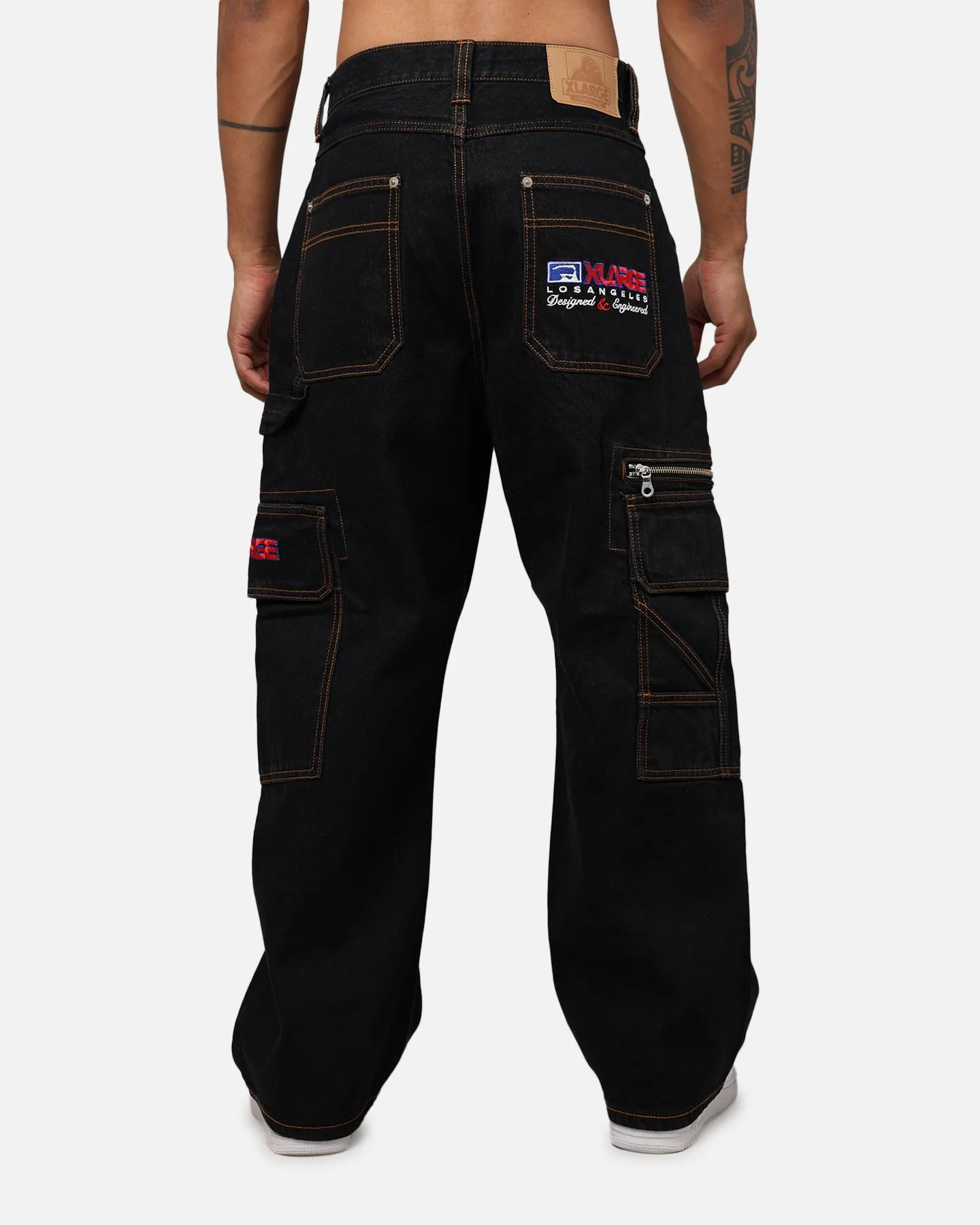 X-Large Inc Denim Cargo Pants Black